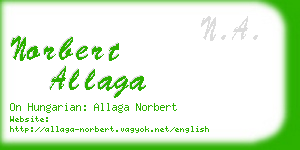 norbert allaga business card